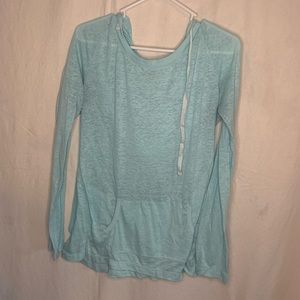Sky Blue Thin Athletic Hoodie
